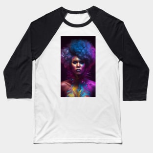 Psychedelic Drag Queen Baseball T-Shirt